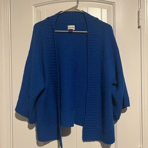 Chico's Vibrant Blue Open-Front Cardigan